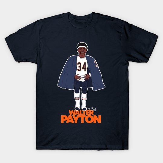 Discover Walter Payton Football Sideline Cape - Walter Payton - T-Shirt
