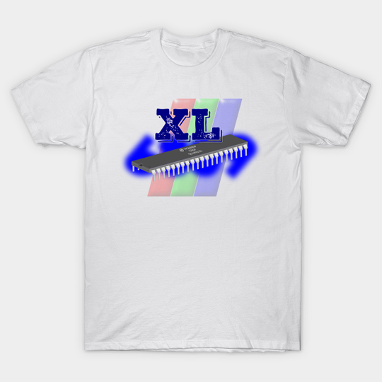Discover XL 6809 chip background - 6809 Anniversary - T-Shirt