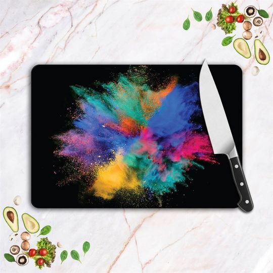 Discover Colorful Glass Cutting Board, Painting