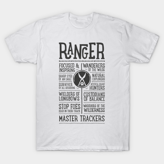 Discover DND Ranger Class Role Playing - Ranger - T-Shirt