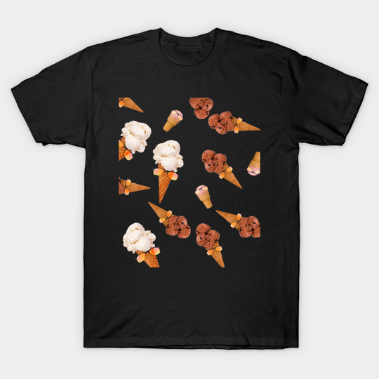 Discover Ice Cream Wearing Sunglasses Glasses Funny Cute - Ice Cream Wearing Sunglasses Glasses - T-Shirt