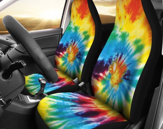 Discover Colorful Tie Dye Pattern Car Seat Covers