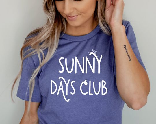 Discover Sunny Days Club Shirt, Summer Shirt, Lake Quote Shirt, Vacation Shirt, Summer Quote