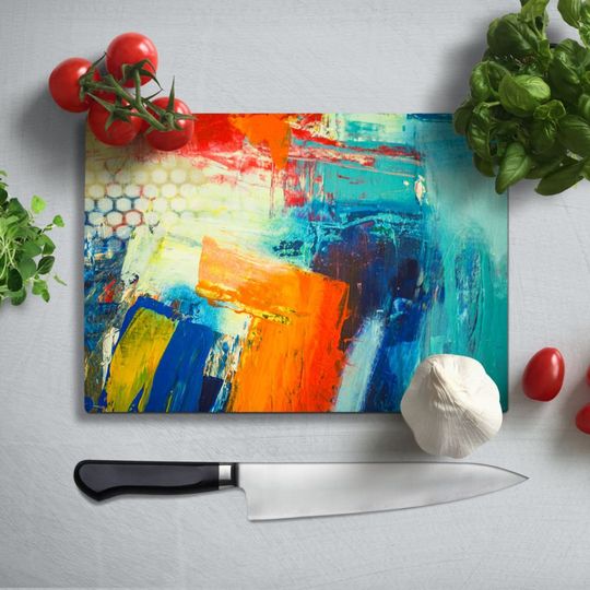 Discover Abstract Glass Cutting board