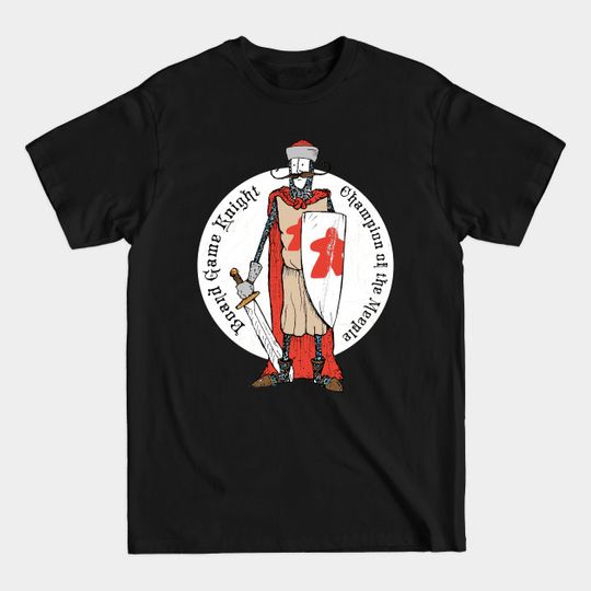 Discover Board Game Knight Medallion - Board Game Knight - T-Shirt