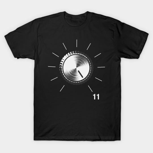 Discover Tube Amp Volume Knob - These go to 11 - 80s Rock - T-Shirt