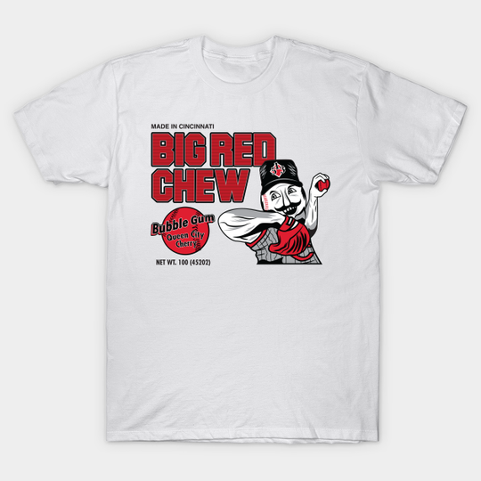 Discover Big Red Chew Bubblegum - Cincinnati Baseball - T-Shirt