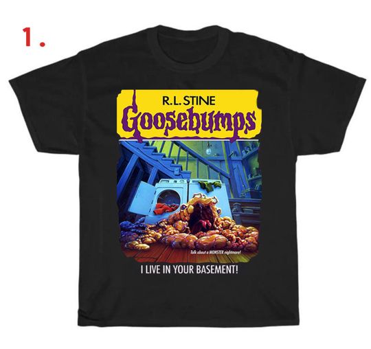 Discover Goosebumps Book Covers Horror Vintage Shirt, Spooky Shirt