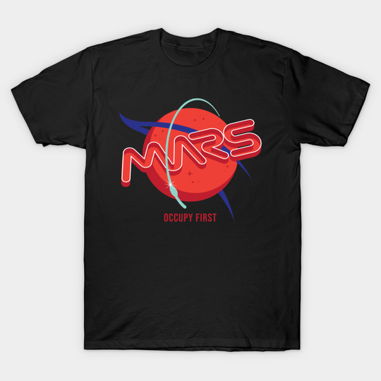 Discover Occupy First - Mars Logo - T-Shirt