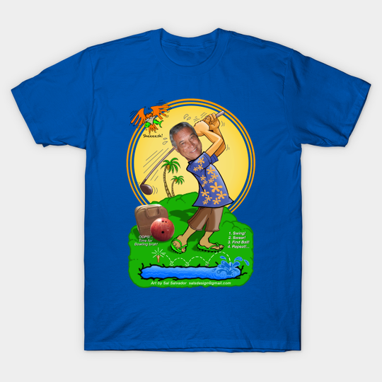 Discover Jerry's Golf Art - Golf Fun - T-Shirt