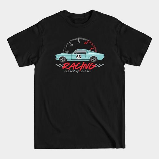 Discover Racing-Tahoe Turquoise - 1966 Fastback - T-Shirt