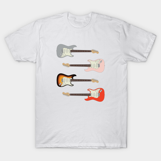 Discover S-Style Electric Guitar Rosewood Pack - Guitar Sticker Pack - T-Shirt
