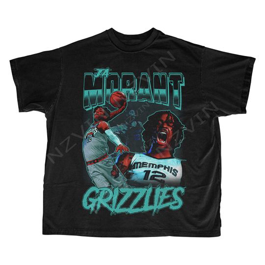 Discover Ja Morant T-Shirt | Memphis Grizzlies Bootleg Graphic T Shirt