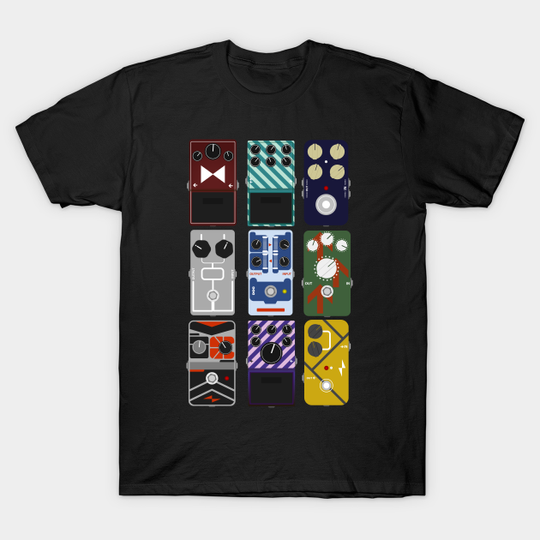 Discover Electric Guitar Pedalboard - Electric Guitar Pedalboard - T-Shirt