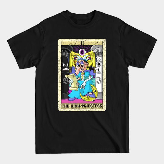 Discover The High Priestess old timey cartoon II Tarot Card Papesse - Tarot Card - T-Shirt