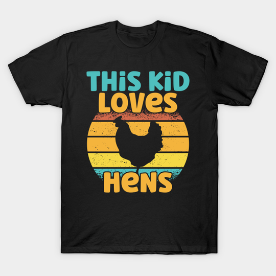 Discover Kids This Kid Loves Hens - Chicken lover graphic - Chicken - T-Shirt