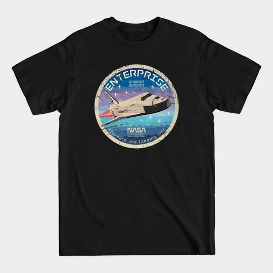 Discover First Orbiter Vintage Emblem - Space Shuttles - T-Shirt