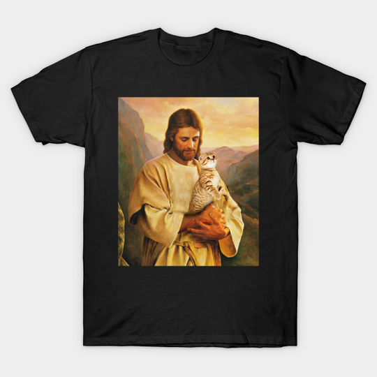Discover cats and jesus lover gift - Cat And Jesus - T-Shirt