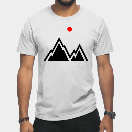 Discover MOUNTAINS AND MINIMALIST SUN - Sun And Mountains - T-Shirt