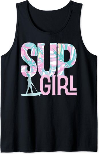 Discover SUP Girl Paddleboard Paddle Board Paddle Boarding Tank Top