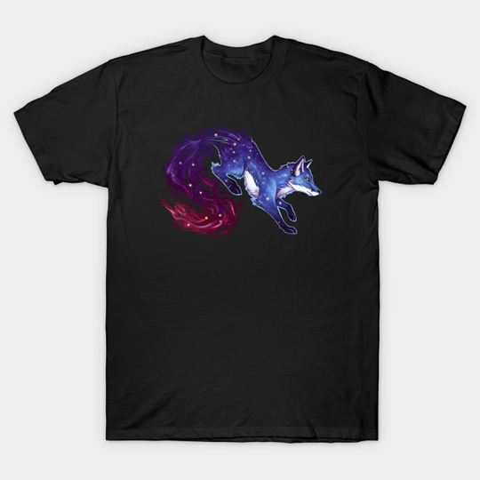 Discover Space Fox (Blue) - Fox - T-Shirt