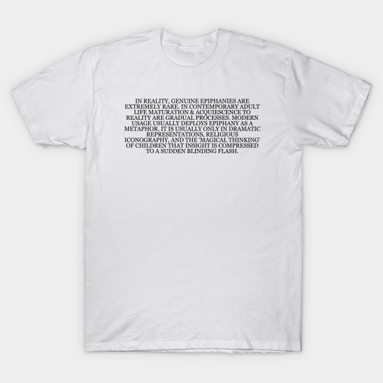 Discover David Foster Wallace "Brief Interviews with Hideous Men" Book Quote - Brief Interviews With Hideous Men - T-Shirt
