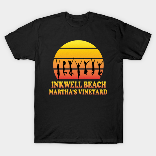 Discover Inkwell Beach, Oak Bluffs, Martha's Vineyard, MA, Vintage - Inkwell Beach - T-Shirt