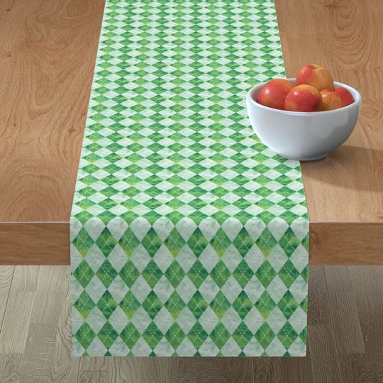 Discover Argyle Table Runner