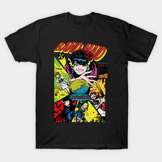 Discover Japanese Girl Band / Comic Style - Band Maid - T-Shirt