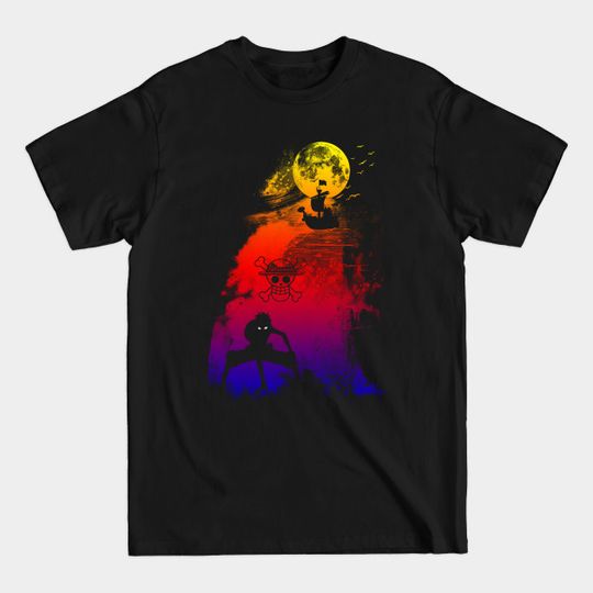 Discover Silhouette Pirate king - One Piece - T-Shirt