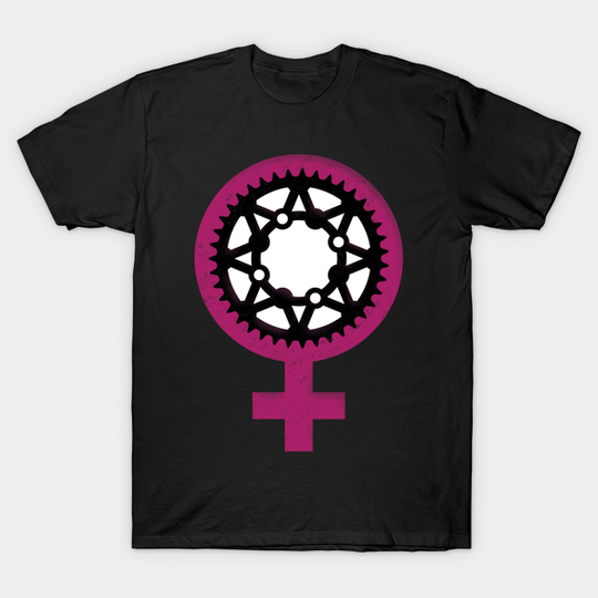 Discover Chain Ring Girl Power 3 - Cycling Women - T-Shirt
