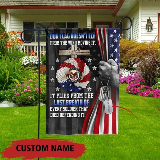 Discover Personalized US Navy Garden Flag,