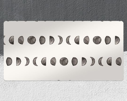 Discover Moon Phases Desk Mats