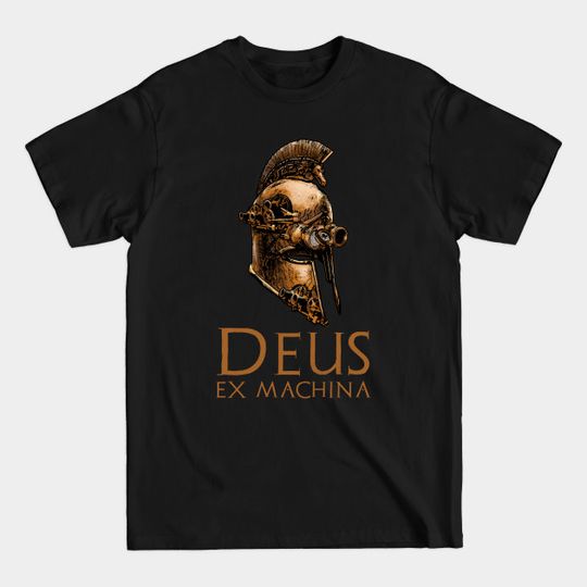 Discover Deus Ex Machina - Steampunk Ancient Greek Warrior Helmet - Steampunk - T-Shirt
