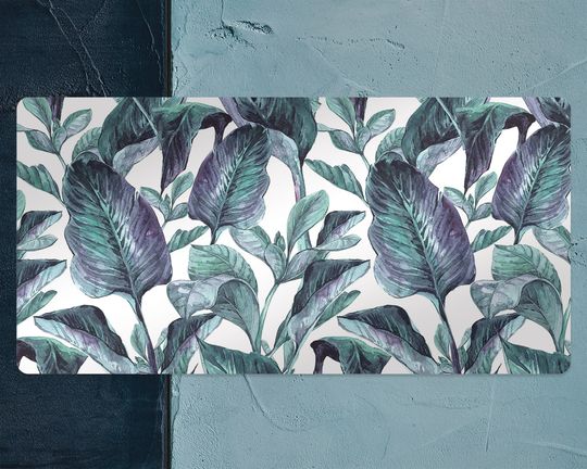Discover Exotic Leaves Desk Mats