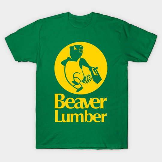 Discover Beaver Lumber (Yellow Logo) - Canadiana - T-Shirt
