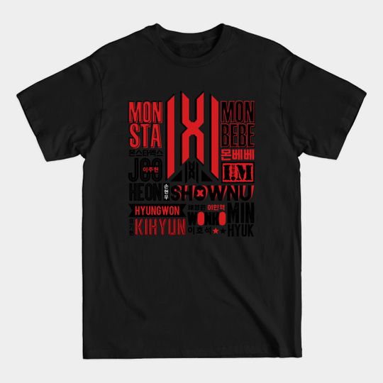 Discover MONSTA X Font Collage 2 - Monsta X - T-Shirt