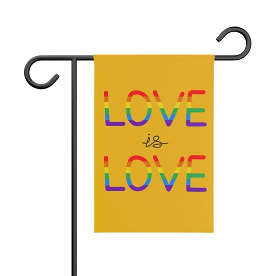 Discover Love is Love Pride Garden Banner