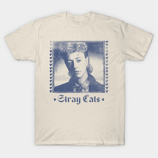 Discover Stray Cats // Rockabilly Faded Style Fan Design - Stray Cats - T-Shirt