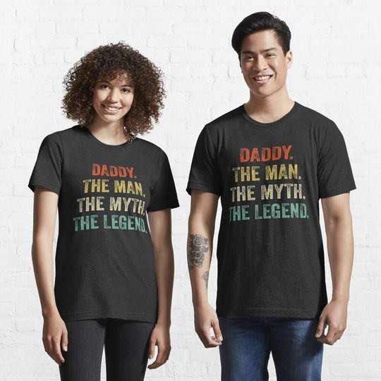 Discover Mens Daddy The Man The Myth The Legend Gift for Fathers Essential T-Shirt