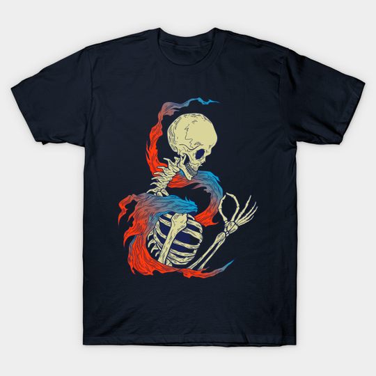 Discover Skeleton Wrap - Skeleton - T-Shirt