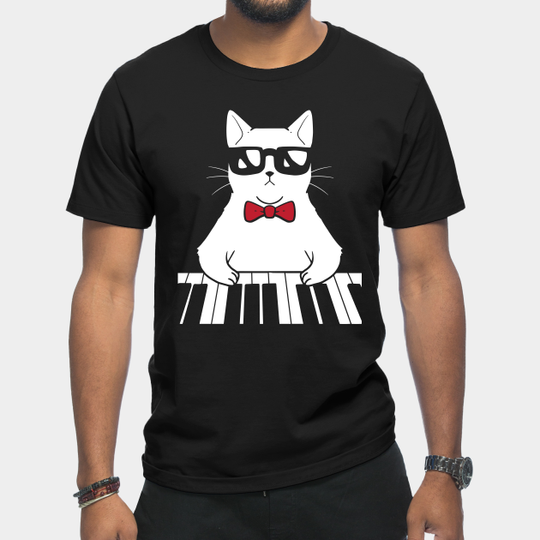 Discover Piano Cat - Piano - T-Shirt