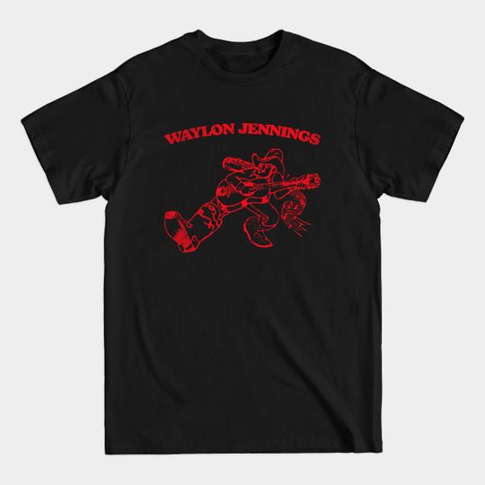 Discover 70s Styled Outlaw Country Waylon Jennings Design - Waylon Jennings - T-Shirt