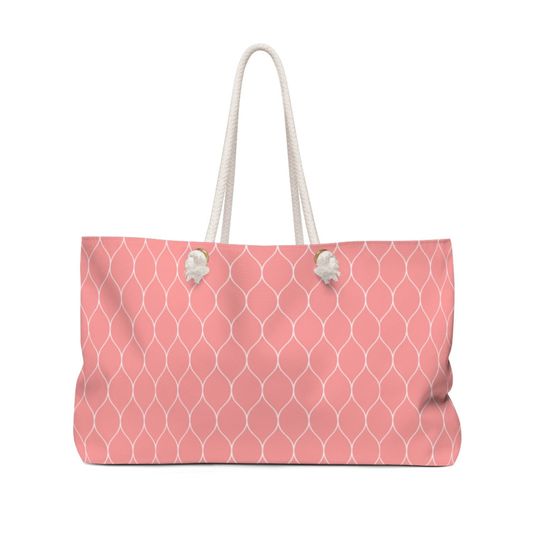 Discover Rosebud Pink Swirl Weekender Tote Bag - All Occasion