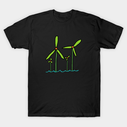 Discover Wind Farm - Wind Turbine - T-Shirt