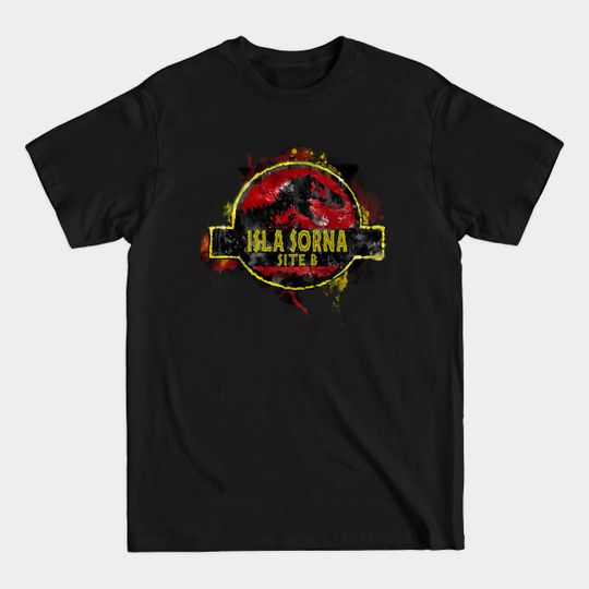 Discover Isla Sorna - Site B - Site Logo - Jurassic Park - T-Shirt
