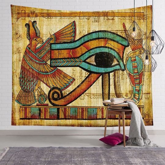Discover Egyptian Tapestry Wall Hanging Wall Tapestry Eye of Horus Tapestries