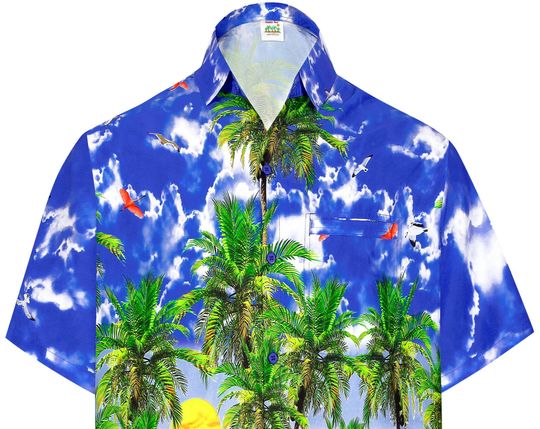 Discover Button Down Holiday Aloha Beach Shirt