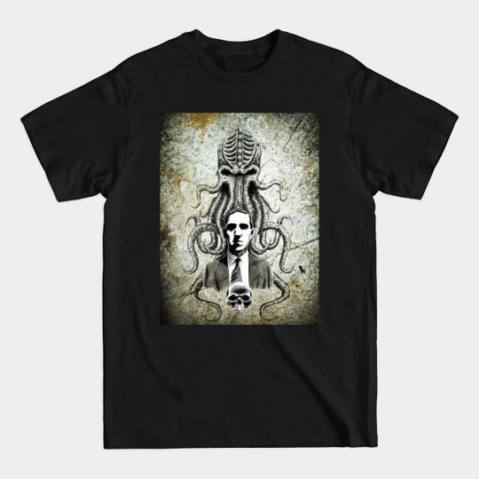 Discover HP Lovecraft Grunge Style 1 - Hp Lovecraft - T-Shirt