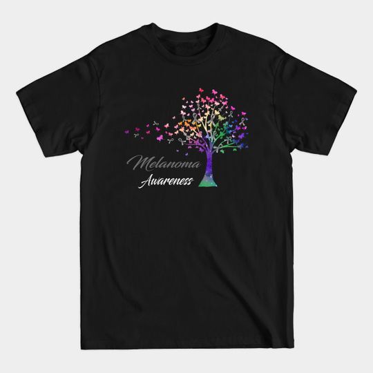 Discover Tree Ribbons Melanoma Awareness Gift T-Shirt